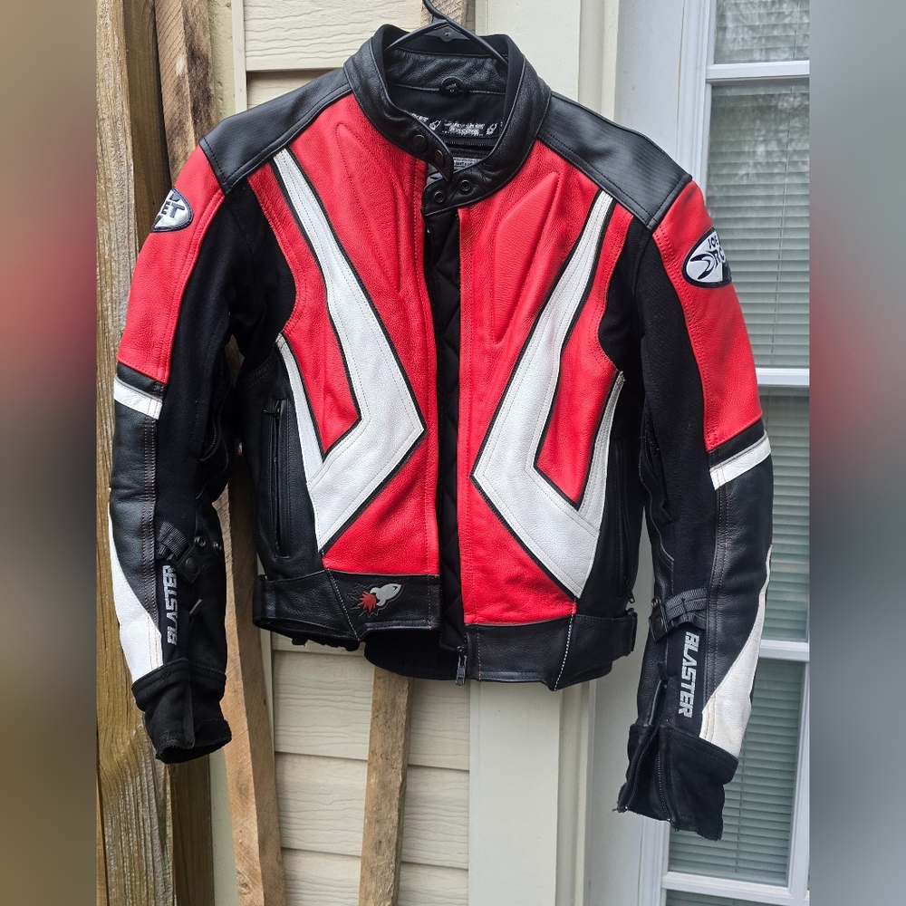 Red and Black Motorcycle Jacket